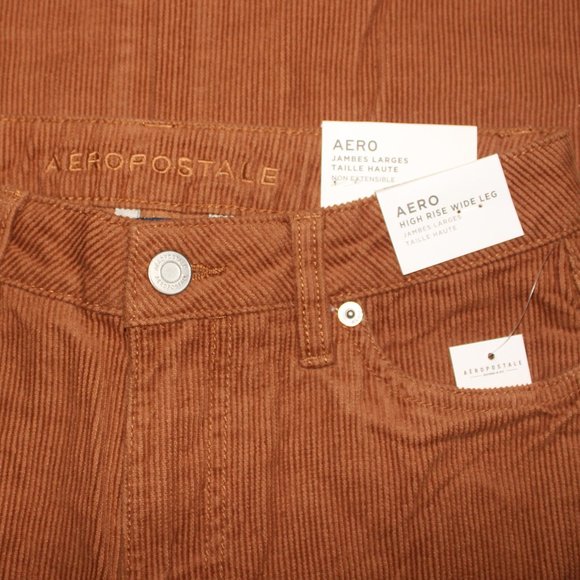 Aeropostale High-Rise Wide Leg Women Corduroy Pants - Picture 3 of 4